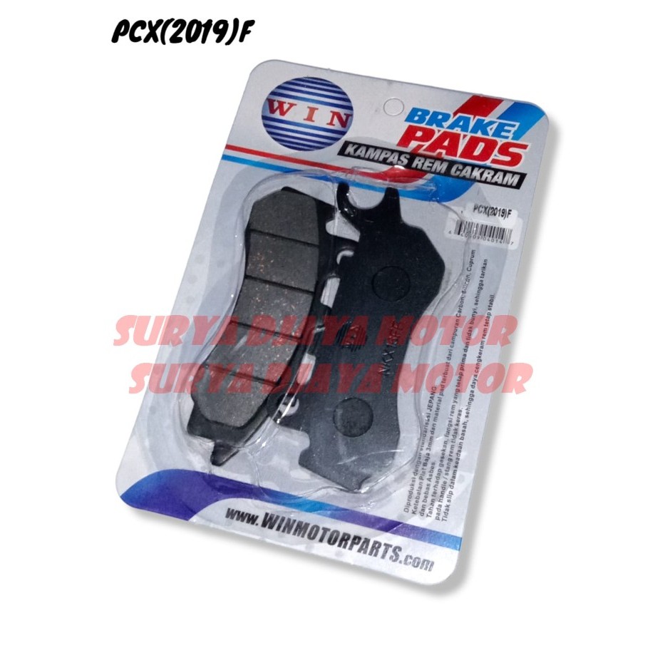 Disc Pad Kampas Rem Depan Pcx 2019 F Merk Win Barang Langka