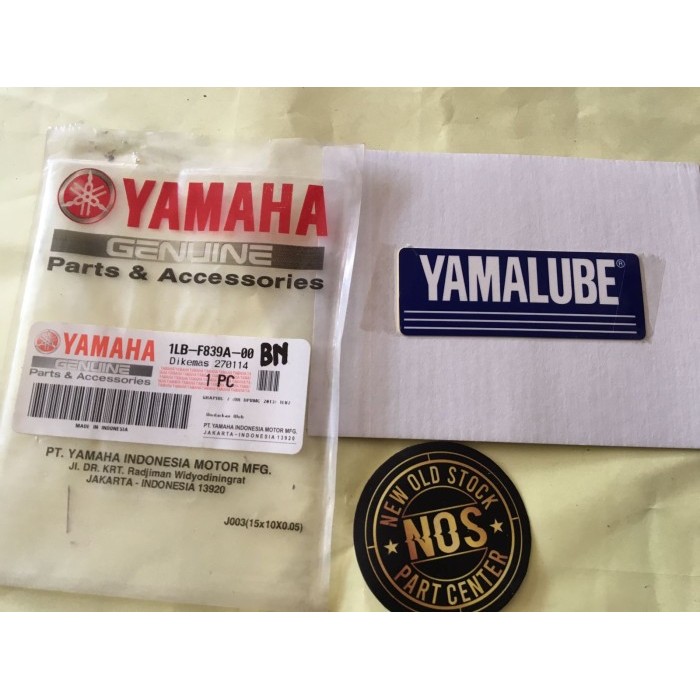 Sticker Stiker Yamalube Biru Xeon Moto Gp Edition Original Ori Asli 1L Barang Langka