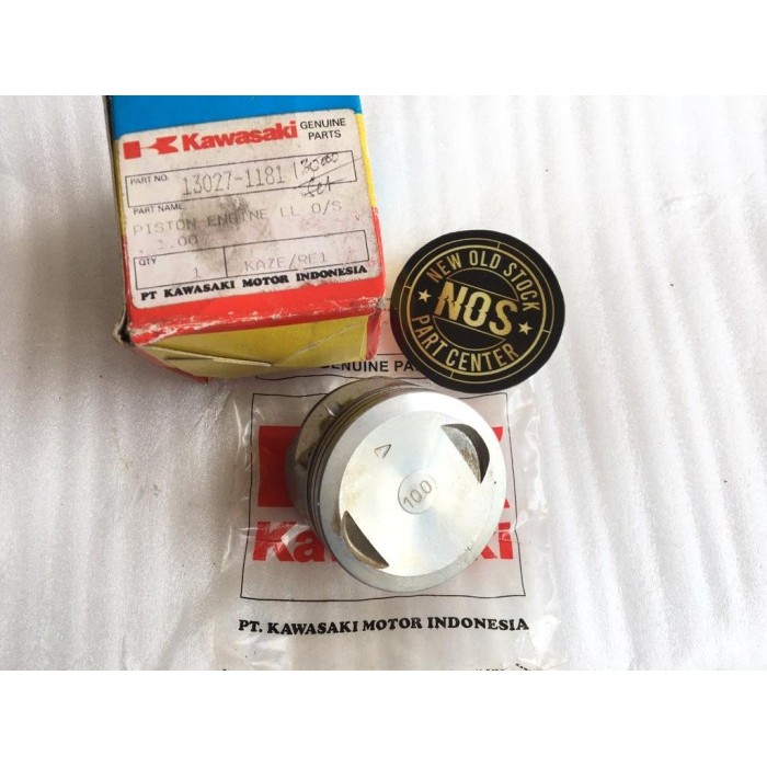 Seher Piston Kawasaki Kaze Os 100 Original Ori Asli Kgp 13027-1181 Barang Langka