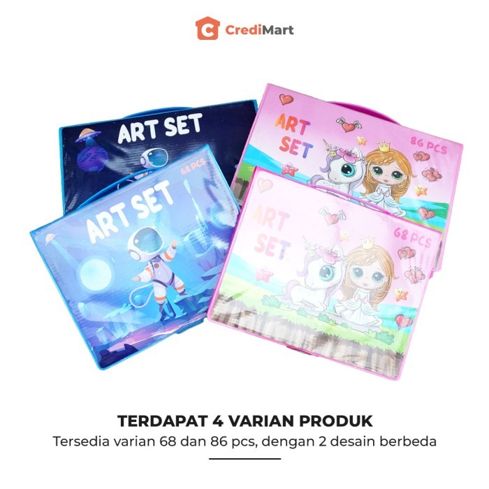 

COLORING SET CRAYON MEWARNAI SET SPIDOL CAT AIR LENGKAP -68 PCS