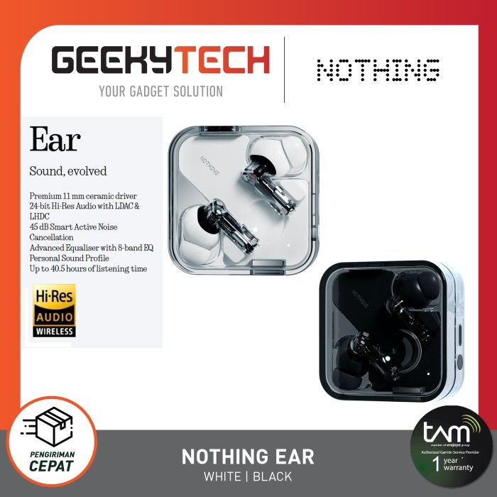 Nothing Ear 1 Earphone - Tws Nothing - Original & Garansi Resmi