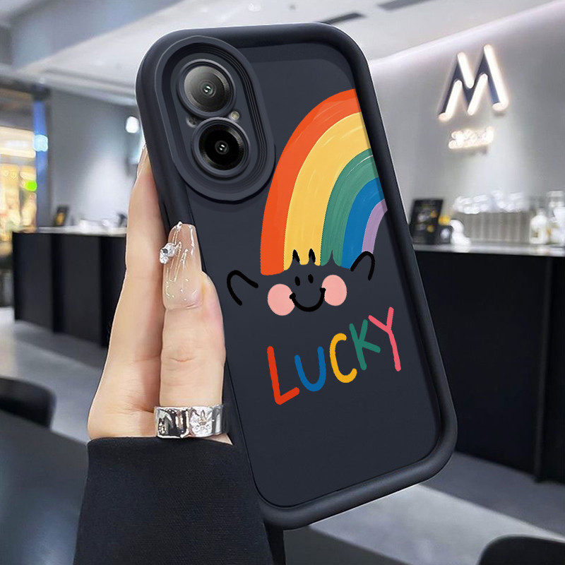Casing Hp Untuk Realme C67 4G C65 4G Realme 12 Lite Case Casing lembut Softcase pelangi penutup peli