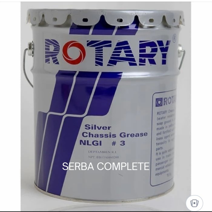 :>:>:>:>] OLI GEMUK MINYAK GEMUK ROTARY SILVER CHASSIS GREASE KUNING NLGI3 15KG