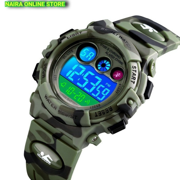 BISA SPK Jam Tangan Anak Laki Cowok Army Militer Digital Led Anti Air Original