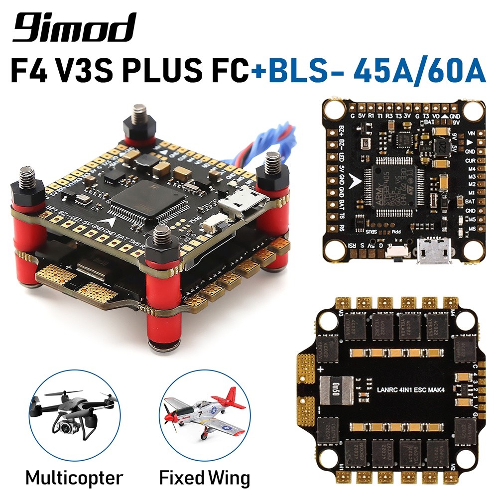 9IMOD F4 V3S PLUS FC Flight Controller Board Support BetaFlight dengan ESC untuk RC Drone |aSBVZZ70|