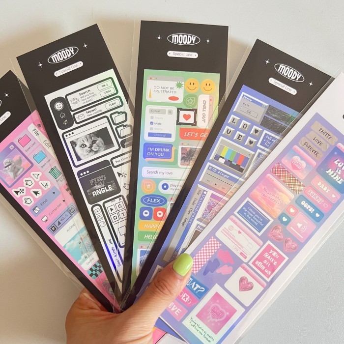 Sticker Galicici Hologram Deco Journal FRAME SERIES Stiker Glitter Decorative