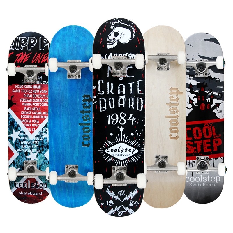 Skateboard Skateboard 31*8 Inci Dewasa Pro Street Brushing Double-Tilt Skateboard Pemula Muda |568C9
