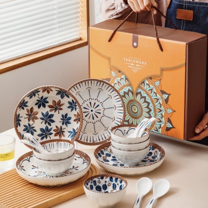 

Terlaris Hampers lebaran idul fitri gift kado premium mangkok plate set keramik SALE