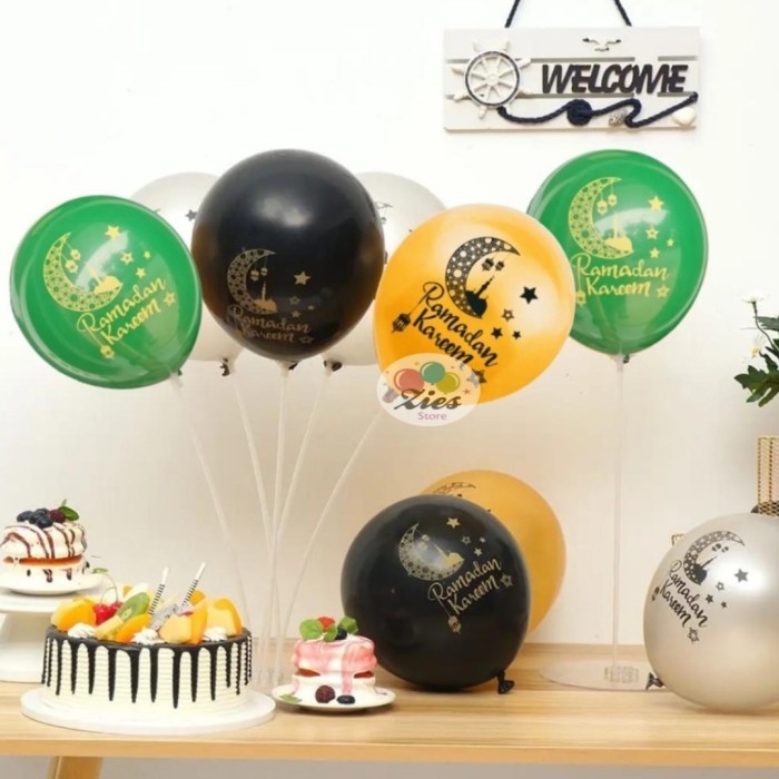 

Terlaris ISI 100 Balon latex lebaran / balon idul fitri tulisan ramadan kareem SALE