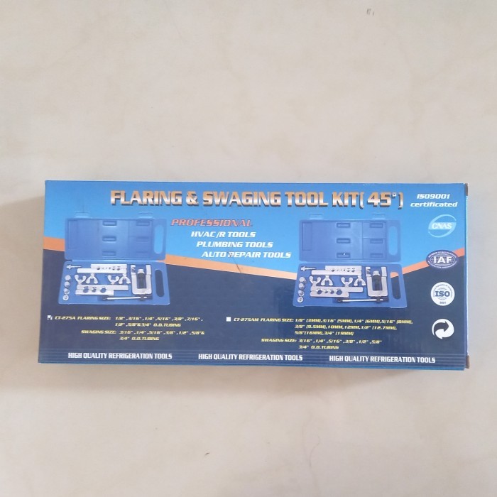 Flaring and swaging tool kit (45) flaring pipa ac