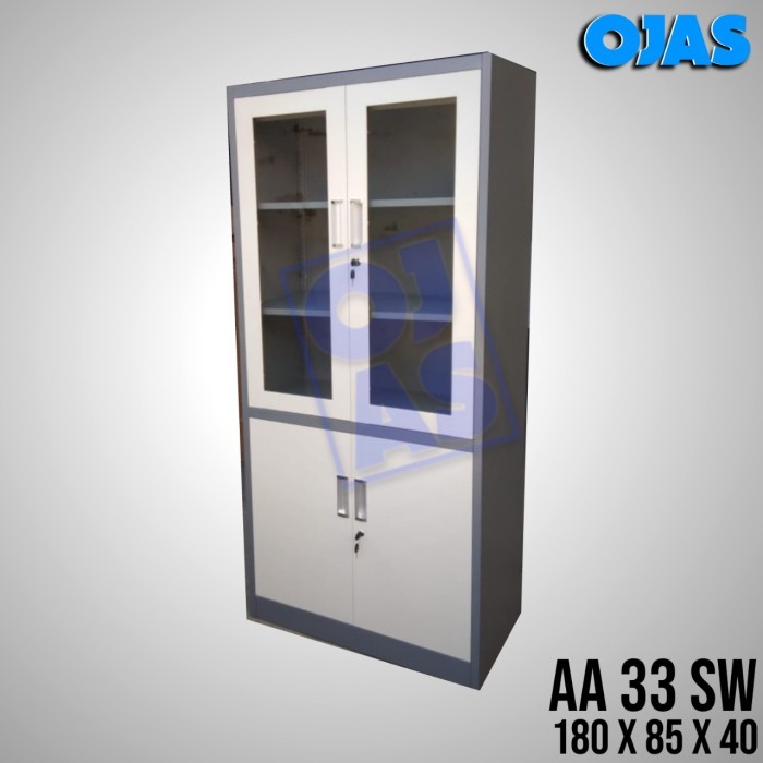 

Sale Lemari Arsip Besi Pintu Kaca + Plat Aa 33 Sw