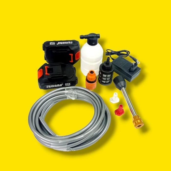 SKUYY FUJIYAMA FCC-820L / MESIN JET CLEANER CORDLESS BATERAI FUJIYAMA 21V PACKING AMAN