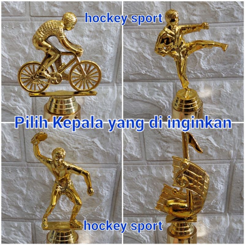 Trophy Piala 4 kaki Custom Trophy sepak Bola, badminton, tenis meja, Musik Trophy 4 Kaki Murah ( 4