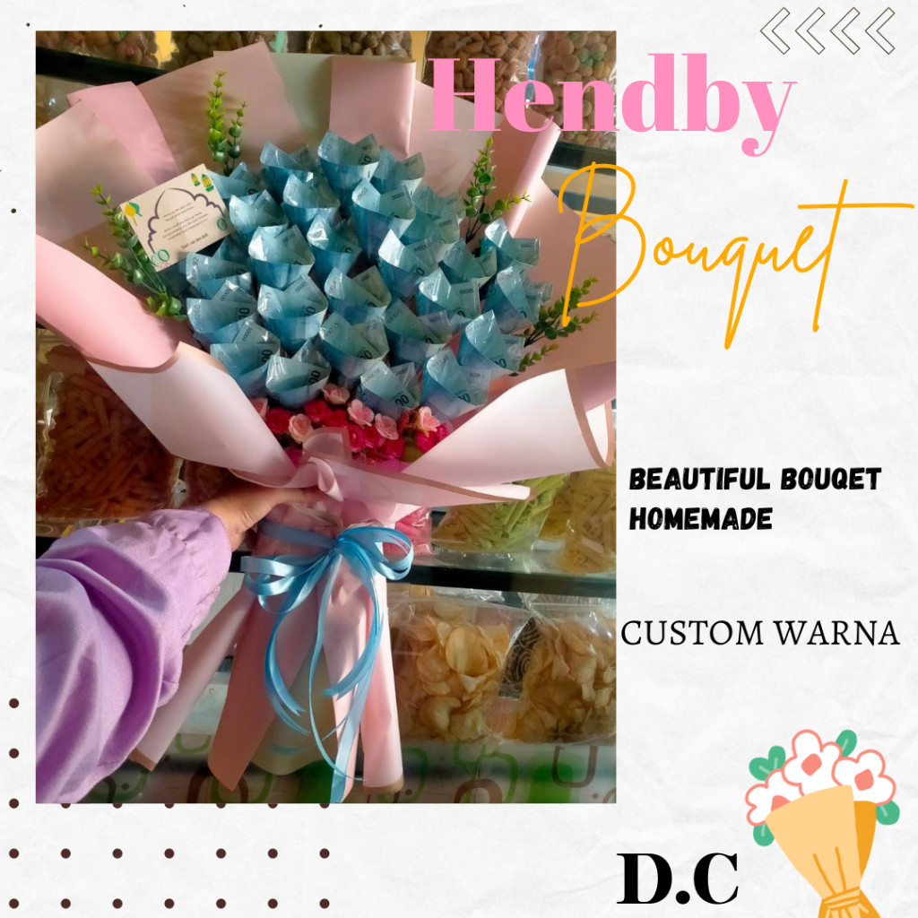 Buket Uang Asli / Kado / Hadiah Ulang Tahun / Money Bouquet / Spesial Gift