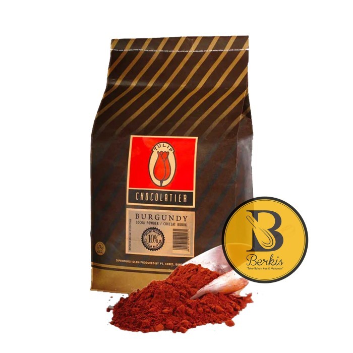 

Tulip Burgundy Cocoa Powder 500 Gr [Repack] / Cokelat Bubuk Cacao