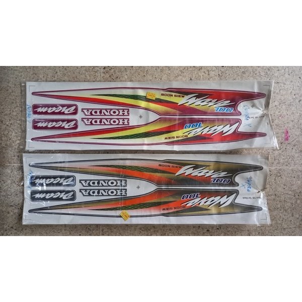 Original Impor Malaysia Supra X Xx Fit V Wave 100 Dream Nos Striping Stiker Full Set Bodi Livery Lis