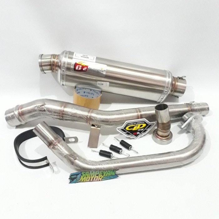 Kenalpot Knalpot Racing Yamaha Vixion New Oval C2 Cld Barang Langka