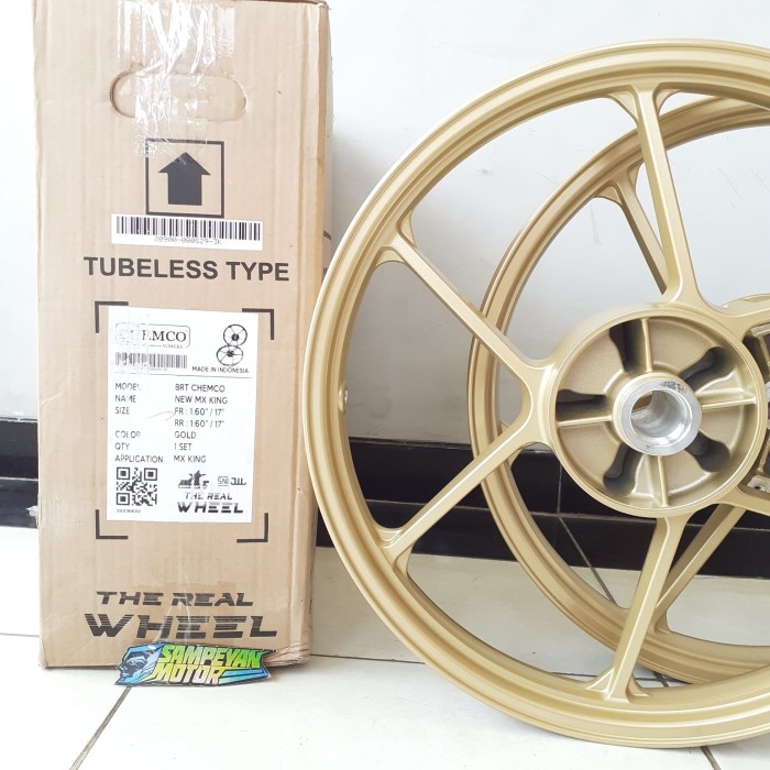 Velg Set Palang Mx King Brt Chemco Ukuran Ring 17 160/160 Barang Langka