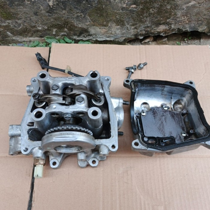 Blok Cylinder Head Vario 150 Fi Original Copotan Block Head Isi Barang Langka