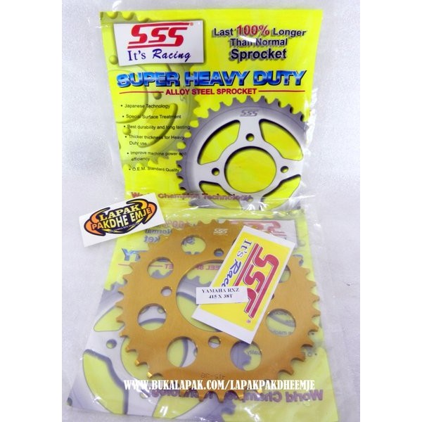 Ger Gear Belakang Sss 415 38 Jupiter Z Jupiter Mx New Jupiter Mx Rx King Rxz Fizr Gold Alumunium Sss