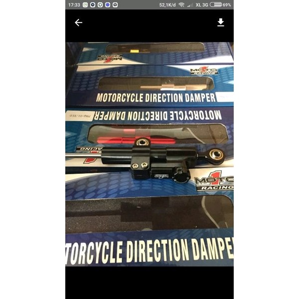 Original Moto1 Moto 1 Steering Damper Stabiliser Stabilizer Panjang No Kitaco Racing Boy Ohlin Showa