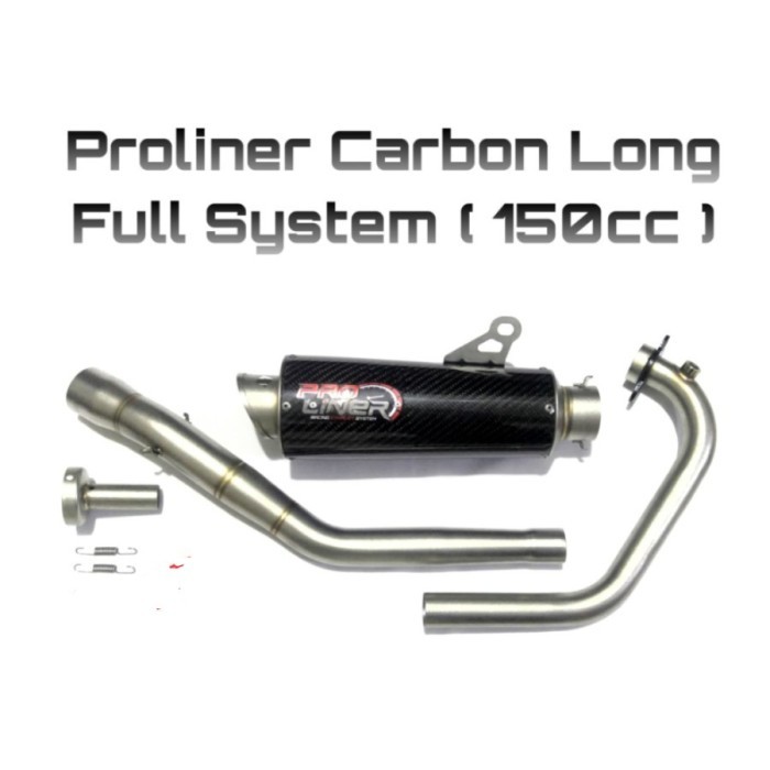 Knalpot Proliner Tr1 R Carbon Long 150Cc All New R15 V3 / R15 V4 Vva Barang Langka