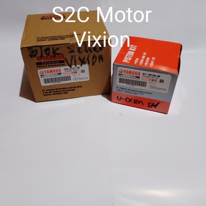 Cylinder Blok Seher Boring Plus Piston Kit Vixion 3C1-E1311-00-00 Barang Langka