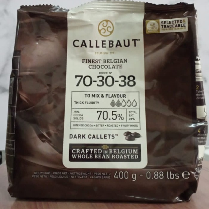 

Callebaut 70,5 % Dark 400 Gram Chocolate Callets Coklat Couveture Harga Promo