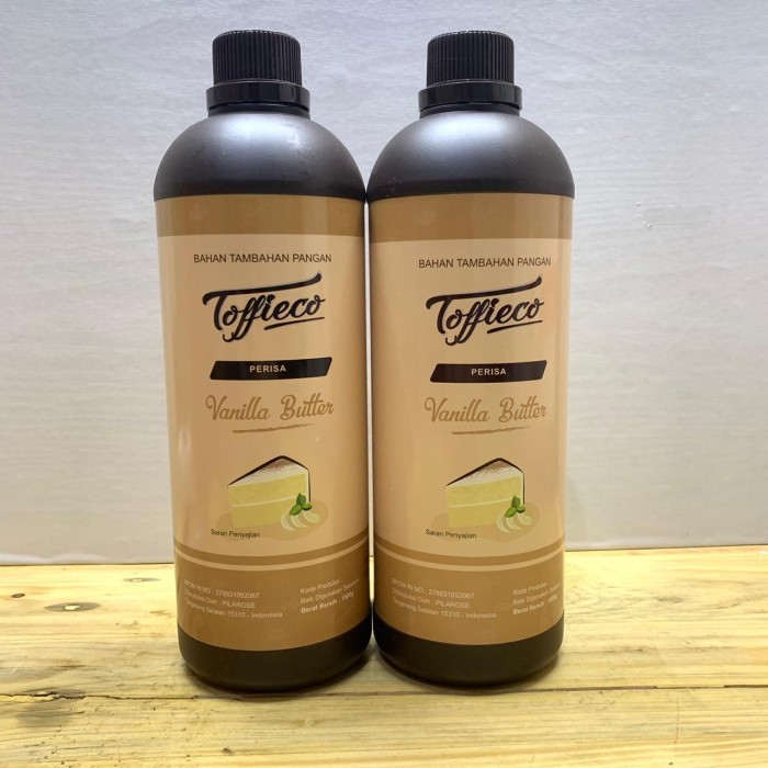 

Toffieco Perisa Vanilla Butter 1 Kg Untuk Makanan Kue Cookies Roti Harga Promo