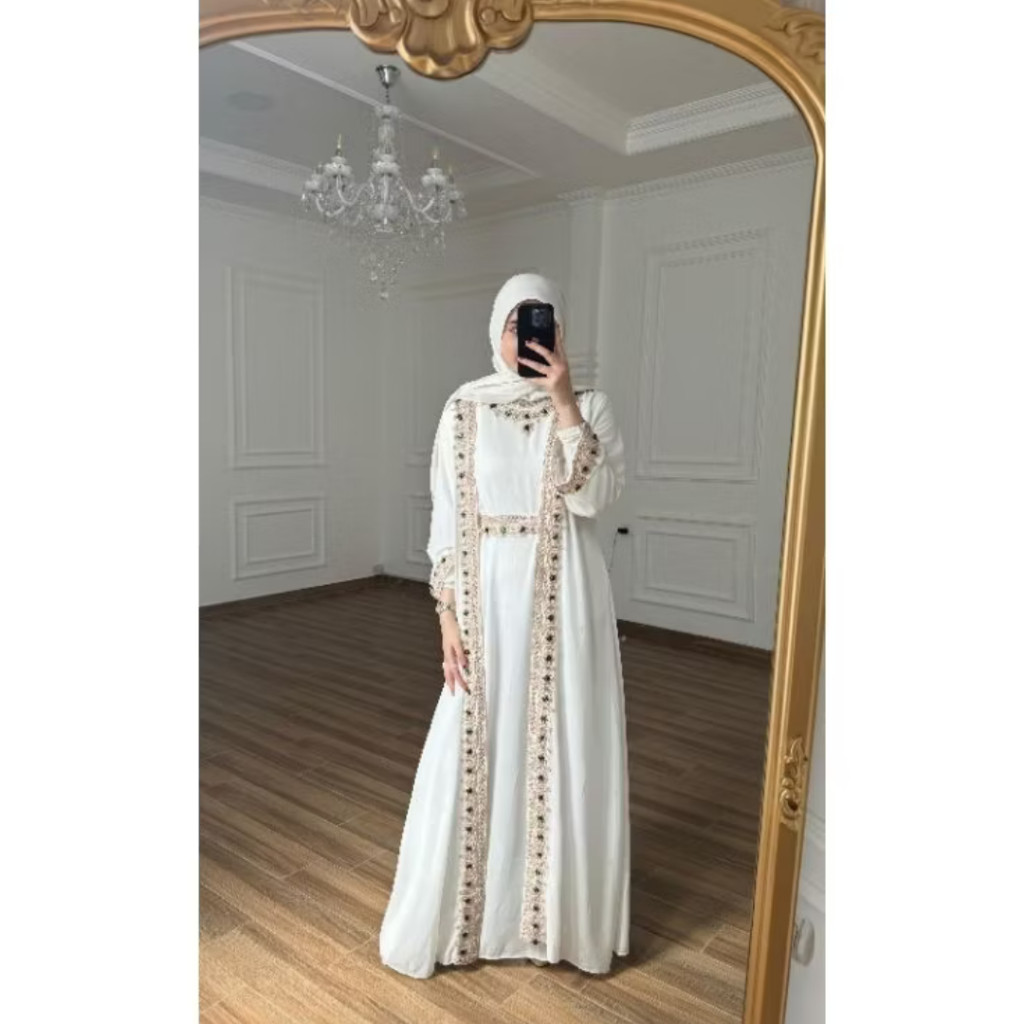 Kaftan Lebaran 2025 Kaftan Kondangan Kekinian Kaftan Terbaru Kaftan Putih Abaya Kaftan Abaya Hitam