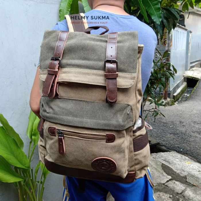 

TERLARIS TAS RANSEL KOMBINASI KANVAS PREMIUM LEGUMS 8085 TAS PRIA TAS KERJA TAS KULIAH TAS SEKOLAH