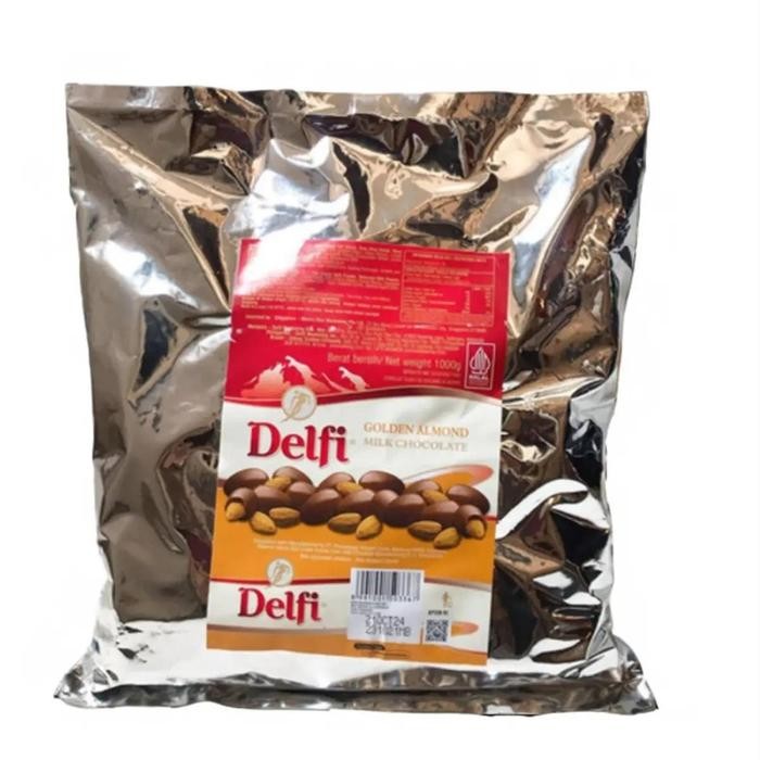 

terbaru !!! cokelat delfi almond & mede 1kg chocolate kering food coklat snacks makanan cemilan susu