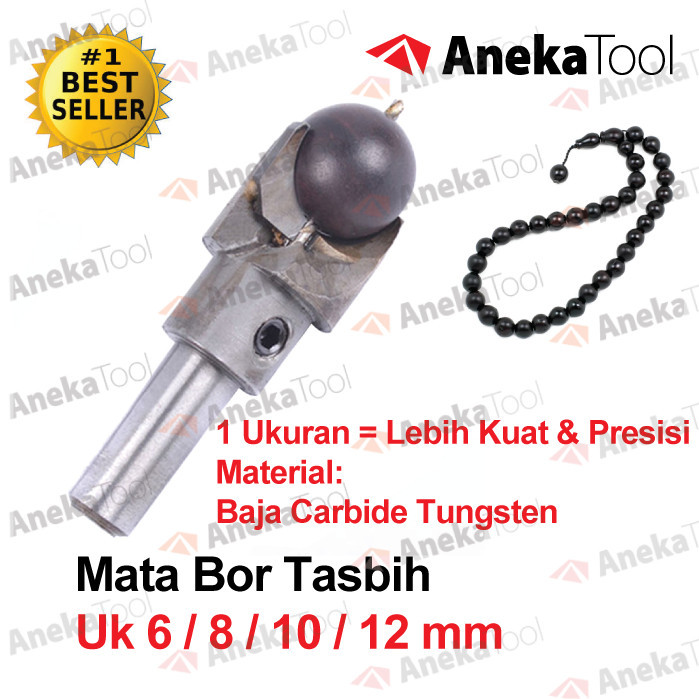 Mata Bor Tasbih / Rosary Kayu Diameter 6/8/10/12Mm