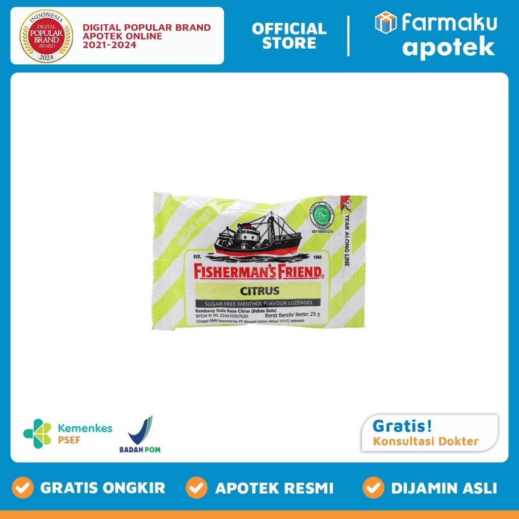 

Fishermans Friend Sugar Free Citrus Lozenges 25 gr - BIN