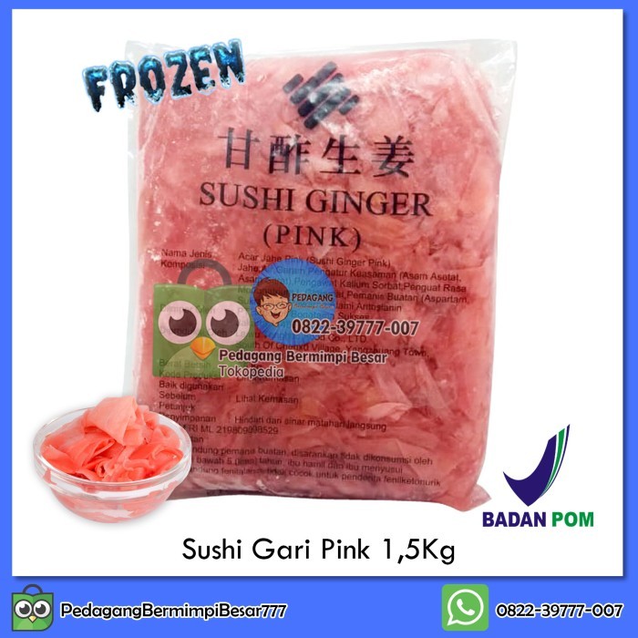 

Sushi Gari Pink 1,5Kg Acar Jahe Gari Promo