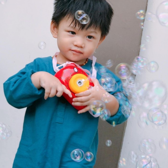 BUBBLE CAMERA SPIDERMAN MAINAN BUSA