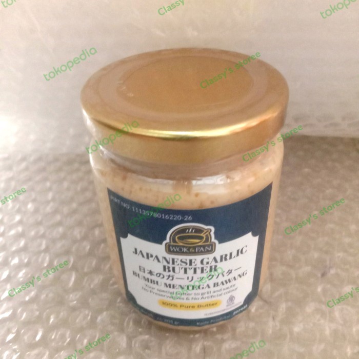 

wok pan Japanese garlic butter 205 gr/pure butter/bumbu instant