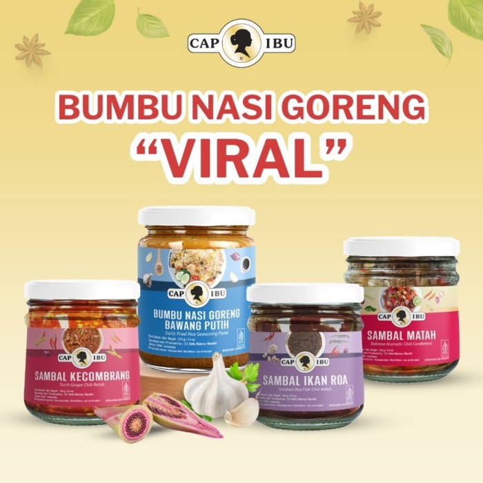 

TERBARU! BUMBU NASI GORENG VIRAL CAP IBU Bumbu Nasi Goreng Matah Roa dan Kecombrang