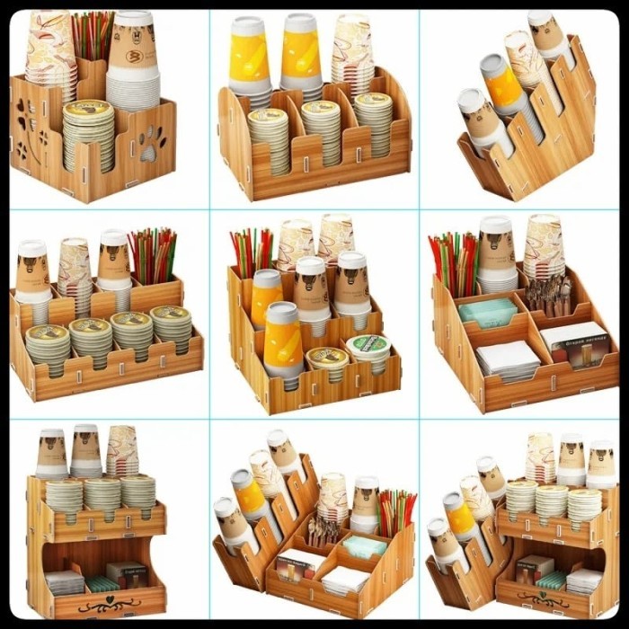 Paper Cup Holder / Rak Gelas Kopi Cafe