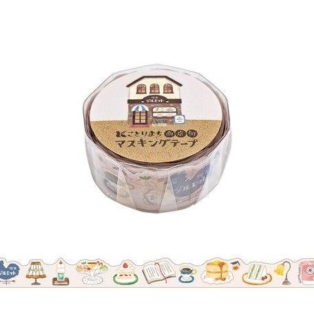

Promo Mind Wave Washi Tape Coffee Shop Kotorimachi Shotengai Masking Tape Die-Cut Cod