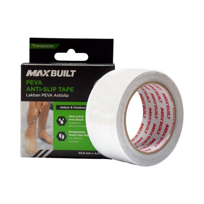 

Terbaru!! Azko Maxbuilt 4.57 Mtr Lakban Kamar Mandi Anti Slip Peva Clear 50.8 Mm Tape Floor Bathroom