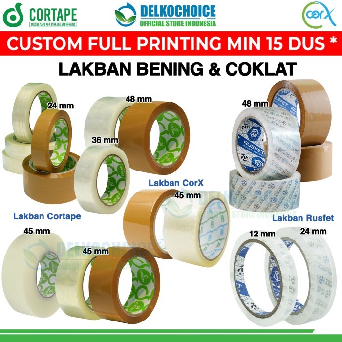 

Promo Lakban Bening Coklat Fragile Isolasi Stiker Opp Tape Termurah / Dus Packing Aman