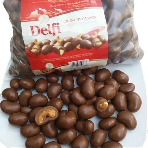 

terbaru !!! cokelat delfi almond & mede 1kg chocolate kering food coklat snacks makanan cemilan susu