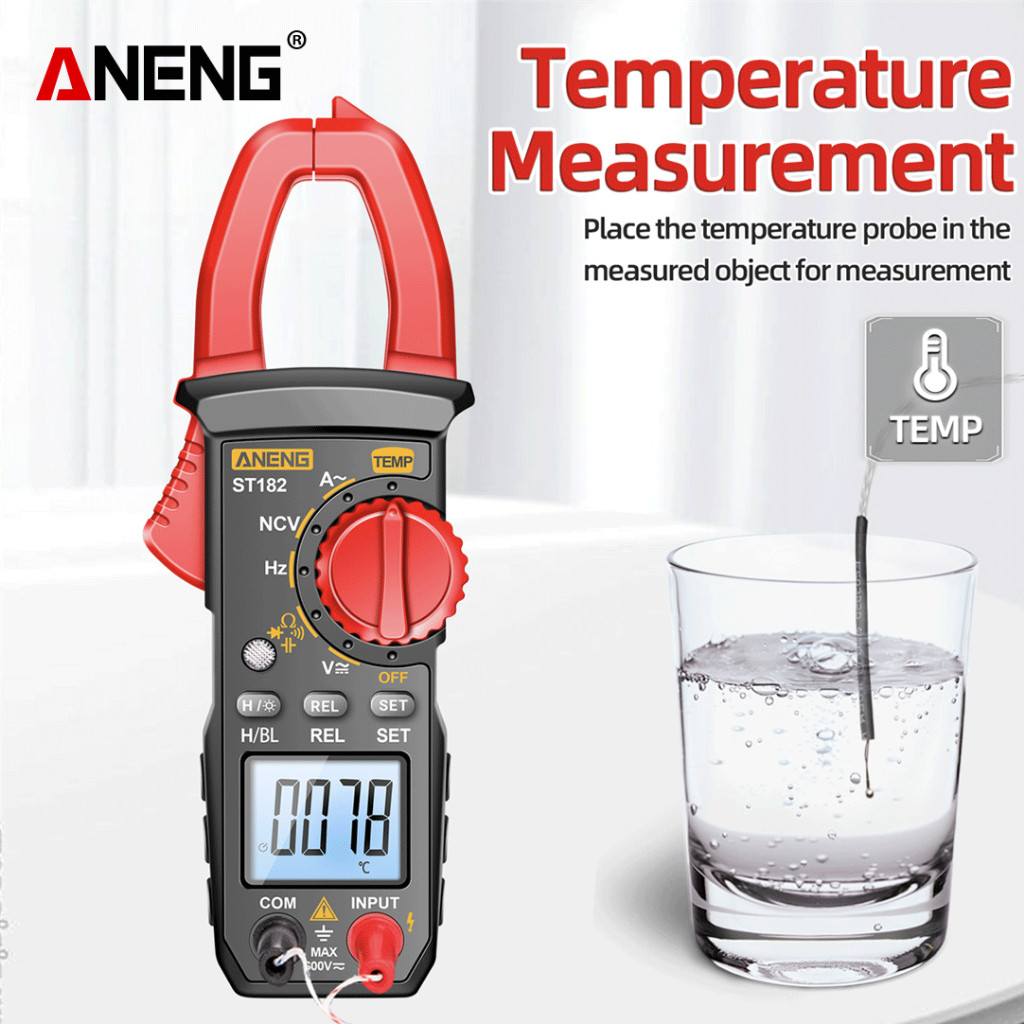 Aneng ST182 Digital Multimeter Voltage Tester Clamp Ammeter Original