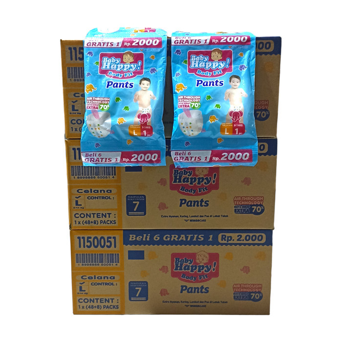 1 Dus Baby Happy Renceng isi 48+8 Pcs