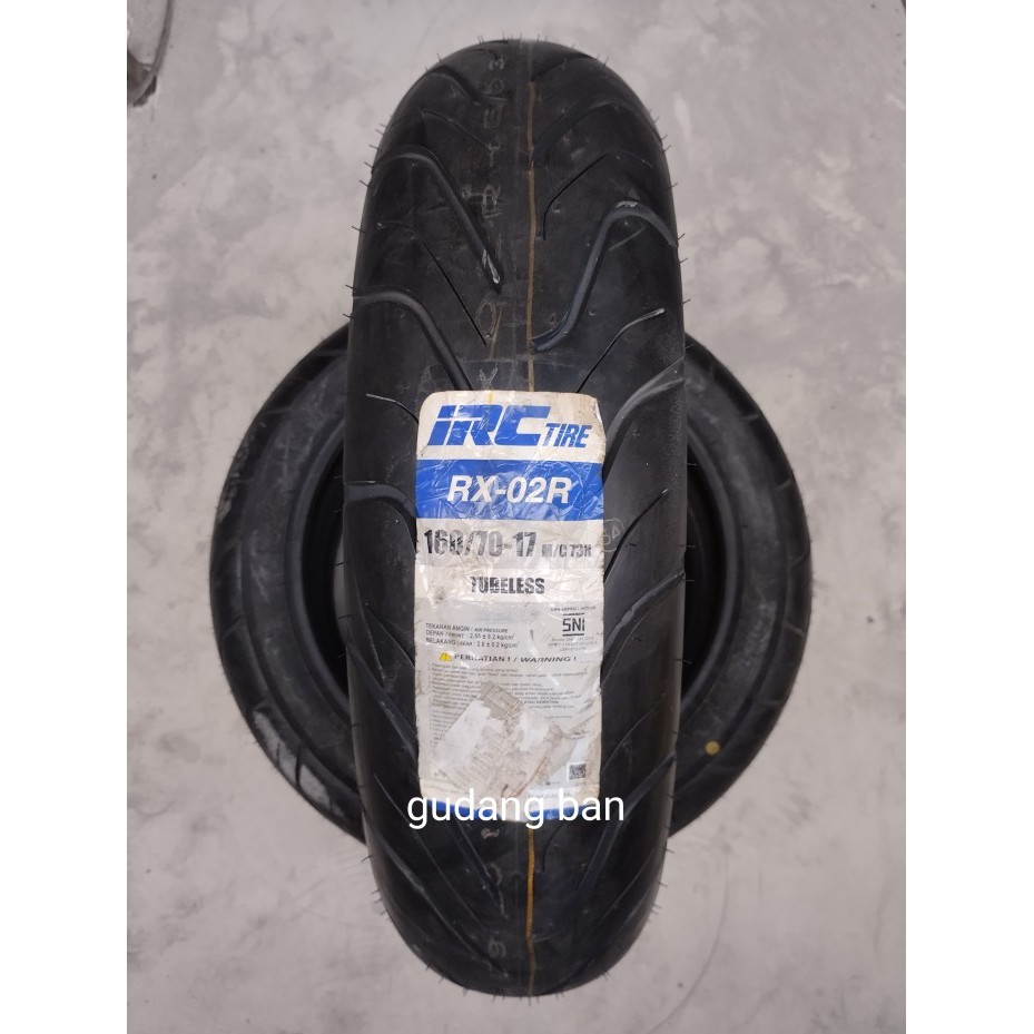 Ban Motor IRC 160 70 - 17 RX - 02 R Ban belakang ROAD WINNER TUBELESS
