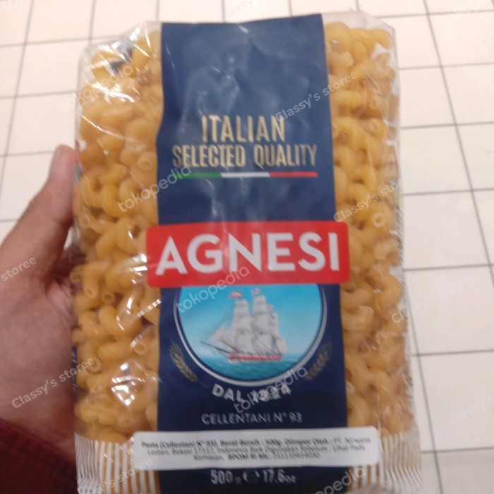 

agnesi pasta cellentani 500 gr/pasta