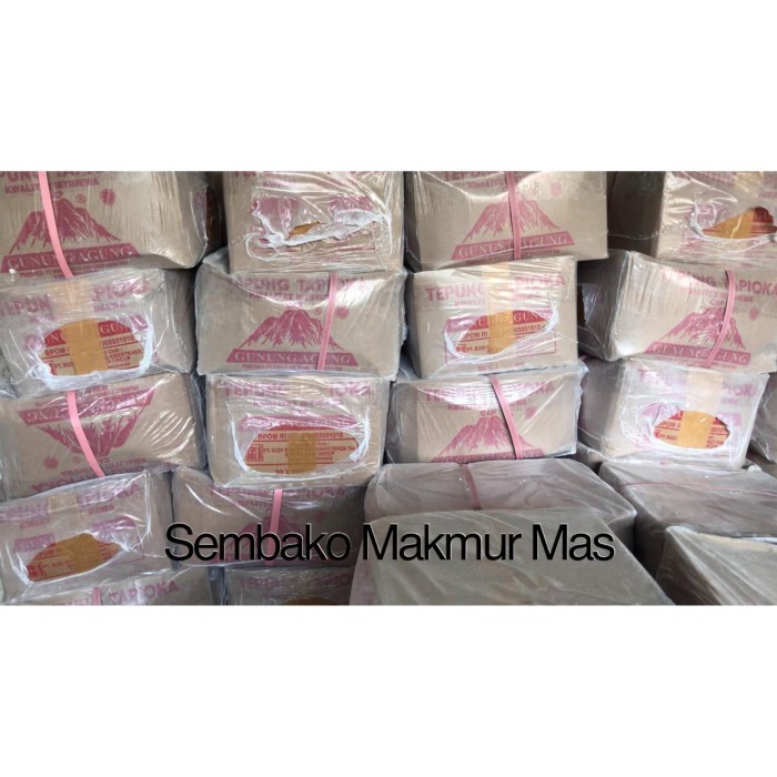 

Tepung Tapioka CAP GUNUNG AGUNG per dus isi 20 kemasan 500gram