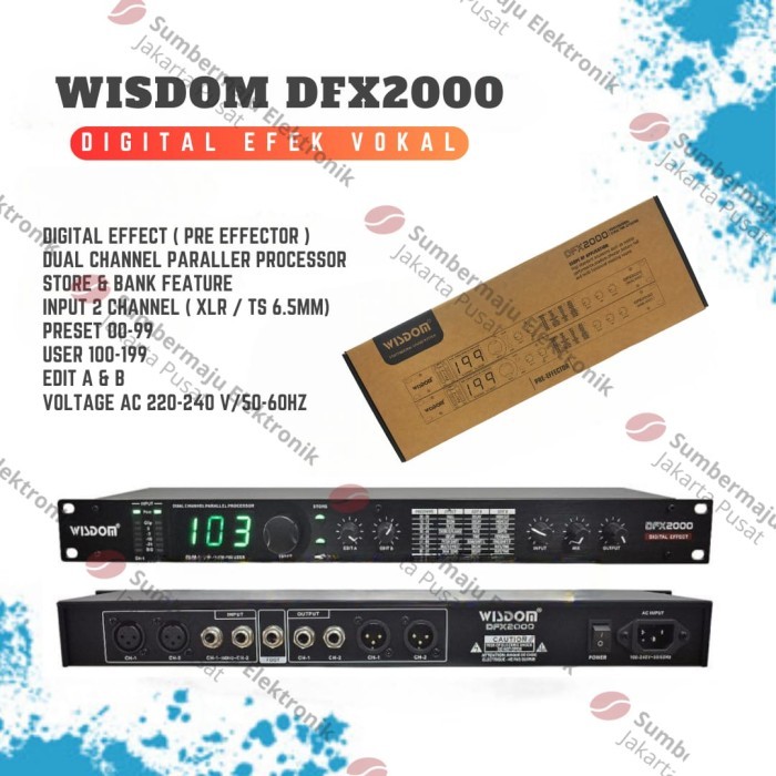 Efek Wisdom DFX 2000 Digital Efek Vokal Wisdom Dfx2000