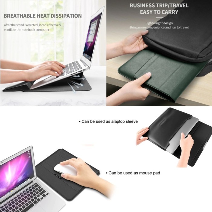 Murah Lenovo Ideapad 13 14 15 Sleeve Bag Laptop Stand Pouch Case Slim Gaming